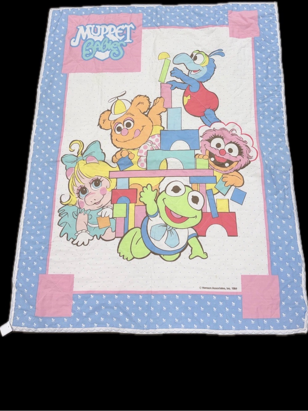 Plush Character Throw Blanket - Pink & Blue